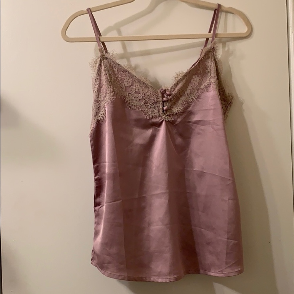 Silk and lace camisole